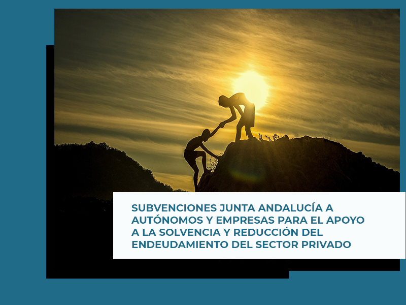 Subvenciones Junta Andalucía a autónomos y empresas para el apoyo a la solvencia y reducción del endeudamiento del sector privado